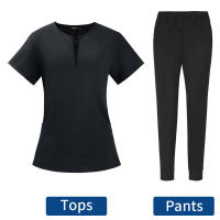 Conjunto de tres uniformes quirúrgicos para mujer, camiseta clínica para salón de belleza y pantalones, túnica de enfermería para médico de Spa - details 7