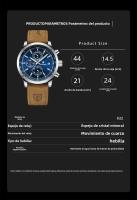 Reloj multifuncional impermeable para hombre de marca suiza, nuevo reloj deportivo de cuarzo. - details 1