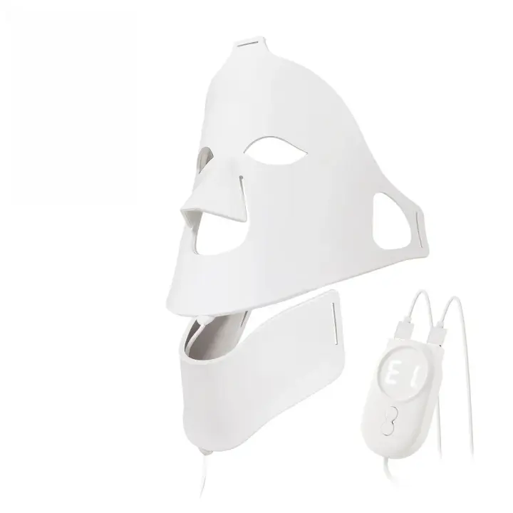 Máscara LED de Silicona para Cara y Cuello Terapia de Fotos con Luz LED de 7 Colores - 1