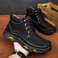 Zapatos de hombre al aire libre de terciopelo de piel de vaca de primera capa de cuero mate de alta calidad - details 10