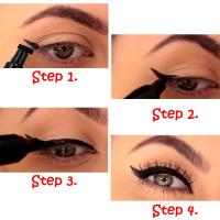 HANDAIYAN Delineador de ojos con doble sello, sello delineador de ojos, lápices delineadores de ojos líquidos negros, herramienta de maquillaje con plantilla de ojo de gato fácil, delineador de ojos a prueba de manchas y resistente al agua - details 1