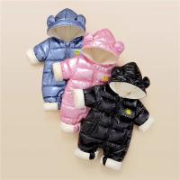 Chaqueta de invierno para bebé recién nacido, chaqueta impermeable de terciopelo, mono para niño pequeño, capa con capucha - details 3