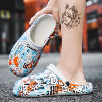 Zuecos de jardín para hombre, zapatillas informales grises, sandalias ligeras sin cordones con parte superior transpirable - details 15