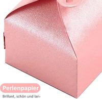 50 cajas de regalo para bodas, cajas decorativas con forma de mariposa rosa para fiestas de cumpleaños con temática de aniversario - details 2