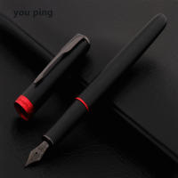 Calidad de lujo Jinhao 75 pluma estilográfica de Metal negro rojo suministros de papelería escolar para estudiantes de oficina financiera bolígrafos de tinta - details 4