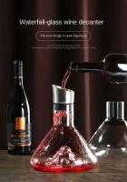 Cascada europea de Iceberg, nueva botella de vidrio transparente creativa sin plomo, botella de vino rápida - details 0
