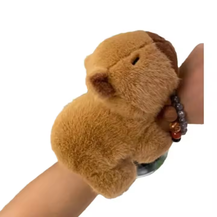 Nuevo Pulsera De Peluche Capybara Juguete De Algodón Ecológico Dibujito Animado Kawaii Regalo Divertido Para Niños - 1