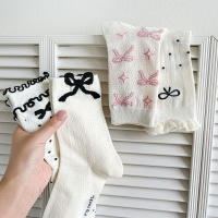 Calcetines De Encaje Con Puntos Negros Para Niñas Estilo Lolita Y Ballet Transpirables Y Delgados Para El Verano Con Volante Y Diseño De Corazón Hueco - details 2