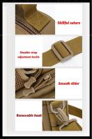 Bolsa táctica Molle, bolsos de mano para exteriores, camping, viajes, senderismo, trekking, caza, pesca, bandolera, bolso de mensajero para hombre - details 2
