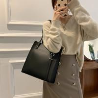 Bolso de mano estilo europeo y americano para mujer, correa ajustable para el hombro, cierre de cremallera, bolso espacioso para el trabajo y salidas informales (marrón café/marrón oscuro/negro/caqui), bolso de viaje, diseño minimalista, correa con hebill - details 4