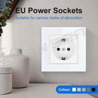 SRAN-enchufe eléctrico de pared para mejora del hogar, Panel de cristal templado, 16A, para UE y España - details 6