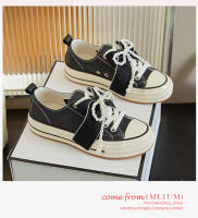 Primera capa de cuero de vaca pequeños zapatos blancos nuevo arco solo zapatos casual versátil zapatos de los niños de la plataforma zapatos de las mujeres - details 18