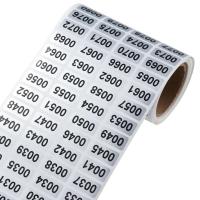 Etiquetas de activos de inventario de piezas, pegatinas de números sucesivos, etiquetas autoadhesivas numeradas (1-2000), 2000 - details 1