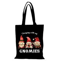 Bolso de mujer con dibujos animados, bolso de mano para mujer, regalo de Feliz Navidad y Año Nuevo, bolsos de señora, bolso de compras ecológico, tela de lona - details 8