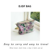 Bolsa de Maquillaje de Viaje de Lienzo de Doble Capa de Alta Calidad Bolsa de Almacenamiento Portátil para Mujeres con Estampado Bolsa de Maquillaje de Gran Capacidad - details 1