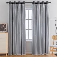 Cortinas de dormitorio opacas aislantes de doble capa con gafas de protección UV, 1 pieza - details 0