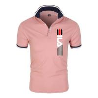 Polo con solapa estampada para hombre, Camiseta ajustada de manga corta, de negocios, informal, de alta calidad, a la moda, de v - details 12