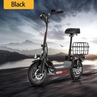 HEZZO T3 Scooter eléctrico de litio con canasta de compras, económico, 500W, 48V, 15Ah, 20Mph, largo alcance 55KM, acero al carbono, 14 pulgadas - details 1