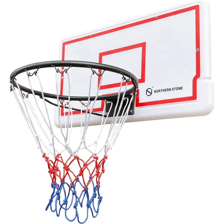 Tablero de aro de Baloncesto para Montaje en Pared para Exteriores e Interiores - 1