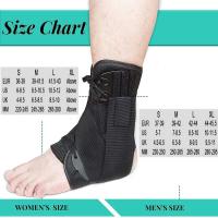 Soporte ajustable tanto para hombres como para mujeres, protector de tobillo con cordones, estabilizador de pie para correr, baloncesto y deportes seguros, - details 0