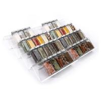 Organizador de acrílico transparente para cajones de especias, inserto de cajones de frascos de condimentos, bandeja de estante de especias de cocina para cajones (tarro no incluido) - details 6