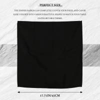 Servilletas de tela de piezas para cena, paño suave lavable y reutilizable, para restaurante, boda, Hotel, fiesta, 12 unidades - details 5