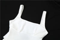 BUNO-Mini vestido sin espalda con tirantes finos para mujer, Vestidos sexis sin mangas ajustados con cuello Halter y cordones con lazo, Vestidos de fiesta de medianoche - details 15