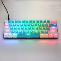 106 Keys Blue White Keycaps PBT Specials Keycap Backlit Two-Color Key Caps For MX Switch - details 3