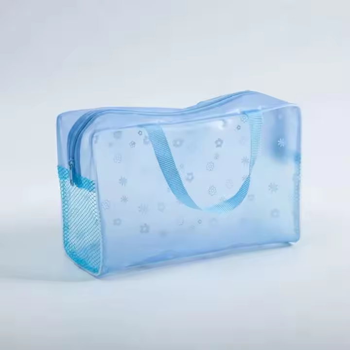 Estuches transparentes de viaje de PVC, bolsa de almacenamiento de artículos de tocador, caja de toalla, Maleta, bolsa con cremallera, bolsas organizadoras de cosméticos - 1