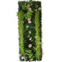 Paneles de hojas de césped Artificial, planta de 40cm x 120cm, decoración frontal del hogar, ventana - details 0