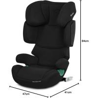 Silla de coche infantil Solución, Para coches con y sin, De 3 a 12 años aprox. (100 - 150 cm), De 15 a 50 kg aprox., Negro (Negro puro) - details 10