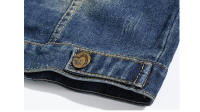 Chalecos de mezclilla para hombre Primavera-Verano Ropa de trabajo de algodón a rayas Jeans - details 11