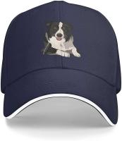 Border Collie Gorra de béisbol Hombres Mujeres Ajustable ed Arena Papá Sombreros Sombrero de Golf - details 1