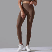 Hamidou-pantalones de Yoga sin costuras para mujer, ropa deportiva de Fitness, Leggings de cintura alta, pantalones de ejercicio para correr, 11 colores - details 7