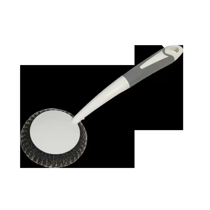 Cepillo de limpieza de vajilla para el hogar con mango TPR, herramientas de cocina para mascotas, lavado de ollas, colores disponibles, opciones para colgar de polipropileno - 1