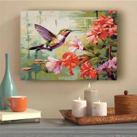 RUOPOTY Pintura al Acrílico por Números DIY Regalo Arte de Pared Imagen de Arco y Flores en Lienzo Pintura Abstracta de Tamaño 40x50cm para el Hogar - details 1