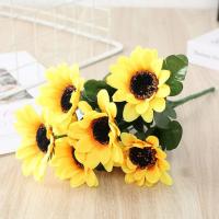 Ramos de Girasol Artificiales Búquet de Flores Falsas de 7 Cabezas 29cm de Enredaduras - details 9