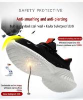 Zapatos de protección deportivos de seguridad para hombre con punta de acero, botas, zapatos de trabajo antipinchazos - details 6