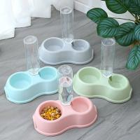 Cuenco Automático para Mascotas Dispensador de Agua y Comida para Gatos y Perros con Soporte Elevado para Beber - details 6