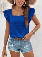 Top de Manga sin Volantes para Mujer Moderno 2024 Blusa de Estilo Simple y Chic para Altas - details 13