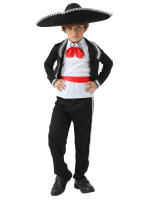 Traje étnico de estilo mexicano para niños, traje de actuación de Halloween para fiesta de Festival infantil - details 1