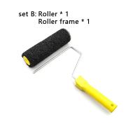 Cepillo De Rodillo De Fibra Negra De 9 Pulgadas Para Aplicación De Masilla Textura De Arte De Pared - Herramienta De Bricolaje Para Decoración Del Hogar, 9inc Negro Cepillo De Fibra Rodillo - details 8
