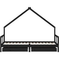 Estructura de Cama Infantil con cajones Madera de Pino 80x160cm - details 47