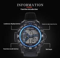 SHUNWAY Shengwei Student Simple impermeable deportes al aire libre brillo reloj electrónico hombres - details 3