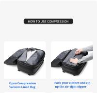 Mochila de compresión al vacío para hombre, bolsa de viaje para portátil de 17,3 pulgadas, gran capacidad, apta para negocios, escuela y uso al aire libre, viajes, bandolera, multifunción - details 5