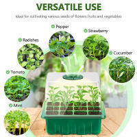 Bandejas de inicio de semillas con luz de cultivo, Kits de Inicio de siembra con cubierta de cúpula de humedad, bandejas de germinación de plantas de jardinería interior - details 4