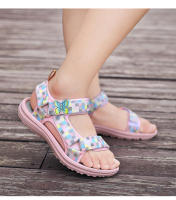 Sandalias De Verano Para Niñas Con Perla Y Diseño De Princesa Zapatos Suaves Y Antideslizantes Para Niños Cierre De Correa Transpirables Talla True - details 5