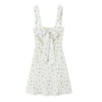 Vestido Floral de Verano OUWU Mini Vintage de Playa con Estampado de Resort - details 3
