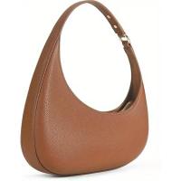 Bolso de mano de cuero vegano cervino con asa superior para mujer, bolso de mano con diseño de media luna cruzada, bolso versátil, mochila de lujo de alta gama - details 21