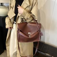 Bolso cruzado de moda para mujer Correa ajustable, cierre con tijera, linado de nylon, gran capacidad, versátil para viajes y compras Sin patrón, color sólido - details 7